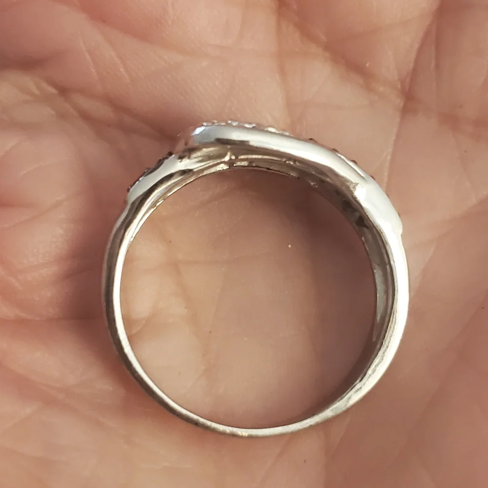 Sterling silver buckle ring